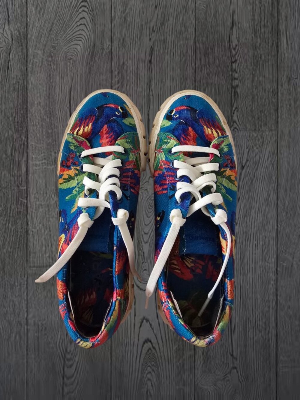 FARM Rio Blue Tropical Parrot Sneakers